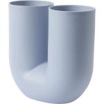Hellblaue Moderne Muuto Vasen & Blumenvasen aus Keramik 