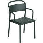 Dunkelgrüne Minimalistische Muuto Designer Stühle pulverbeschichtet Outdoor Breite 0-50cm, Höhe 50-100cm, Tiefe 50-100cm 