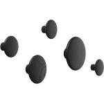 Schwarze Moderne Muuto The Dots Garderobenhaken & Kleiderhaken aus Holz Tiefe 0-50cm 
