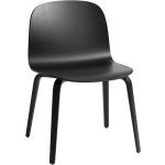 Muuto - Visu Wide Stuhl - schwarz - 50x78x55 cm - schwarz/schwarz (303)