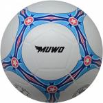 MUWO "Topscorer" Gummi-Fußball weiß blau Größe:5