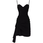 Reduzierte Schwarze Mini Bandage-Kleider & Bodycon-Kleider mit Reißverschluss aus Polyester enganliegend für Damen Größe S für Partys 