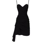 Reduzierte Schwarze Mini Bandage-Kleider & Bodycon-Kleider mit Reißverschluss aus Polyester enganliegend für Damen Größe XS für Partys 