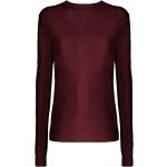 Reduzierte Rote Rundhals-Ausschnitt Kaschmir-Pullover aus Wolle für Damen Größe S 