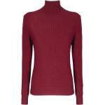 Reduzierte Rote Rollkragen Kaschmir-Pullover aus Wolle für Damen Größe M 