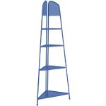 Blaue Eckregale aus Metall Breite 150-200cm, Höhe 150-200cm, Tiefe 0-50cm 