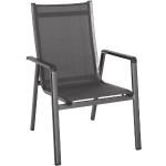 Reduzierte Dunkelgraue MwH Elements Gartenstühle Metall aus Aluminium rostfrei Breite 50-100cm, Höhe 50-100cm, Tiefe 50-100cm 