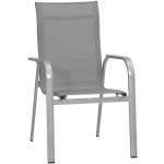 Reduzierte Silbergraue MwH Gartenstühle Metall aus Polyrattan stapelbar Breite 50-100cm, Höhe 50-100cm, Tiefe 50-100cm 