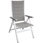 Reduzierte Weiße MwH Futosa Gartenstühle Metall aus Aluminium gepolstert Breite 50-100cm, Höhe 100-150cm, Tiefe 50-100cm 