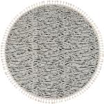 Graue Runde Runde Teppiche 190 cm aus Polypropylen 