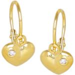 Nickelfreie Goldene Ohrhänger aus Gold 14 Karat mit Zertifikat für Kinder 