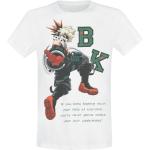 Weiße My Hero Academia Rundhals-Ausschnitt T-Shirts für Herren Größe L 