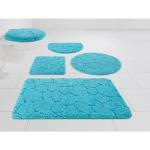 Blaue My Home Badematten & Duschvorleger aus Polyester maschinenwaschbar 