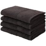 Reduzierte Schwarze Unifarbene My Home Badehandtücher & Badetücher aus Baumwolle maschinenwaschbar 70x140 4-teilig 