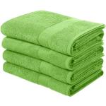 Grüne Unifarbene Moderne My Home Badehandtücher & Badetücher aus Baumwolle 