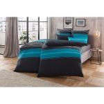 Reduzierte Blaue My Home Bettwäsche Sets & Bettwäsche Garnituren aus Baumwolle trocknergeeignet 135x200 2-teilig 