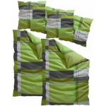 Reduzierte Grüne My Home Biberbettwäsche aus Textil 135x200 
