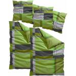 Grüne Karo My Home Biberbettwäsche aus Baumwolle 200x200 