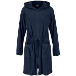 Reduzierte Marineblaue Bademäntel mit Kapuze mit Reißverschluss mit Kapuze für Damen Größe XS 