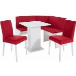 Reduzierte Rote Home Affaire Premium Collection Nachhaltige Sitzgruppen mit Eckbank 4-teilig 