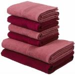 Reduzierte My Home Handtücher Sets aus Baumwolle maschinenwaschbar 70x140 6-teilig 