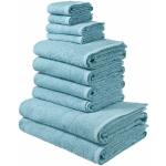 Hellblaue My Home Inga Handtücher Sets aus Baumwolle trocknergeeignet 30x50 10-teilig 