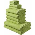 Grüne My Home Inga Handtücher Sets aus Baumwolle trocknergeeignet 30x50 10-teilig 