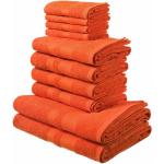 Orange Unifarbene My Home Vanessa Gästehandtücher aus Baumwolle 30x50 10-teilig 