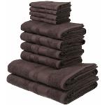 Reduzierte Braune Unifarbene My Home Vanessa Handtücher Sets aus Baumwolle 10-teilig 