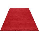 Rote My Home Bodrum Rechteckige Shaggy Teppiche aus Kunstfaser 