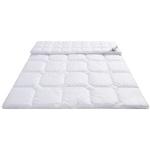 Reduzierte Weiße My Home Microfaser-Bettdecken aus Kunstfaser 200x200 
