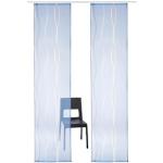 Reduzierte Blaue Moderne My Home Dimona Schiebegardinen & Schiebevorhänge aus Textil transparent 2-teilig 