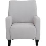 Silberne Moderne My Home Sessel mit Hocker gepolstert Breite 50-100cm, Höhe 50-100cm, Tiefe 50-100cm 