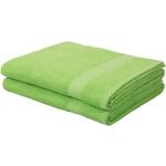 Reduzierte Grüne Unifarbene My Home Strandlaken aus Baumwolle maschinenwaschbar 100x180 