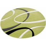 Grüne My Home Bilbao Runde Jute-Teppiche 140 cm aus Kunstfaser 