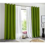 Grüne My Home Schlaufenschals & Ösenschals aus Polyester blickdicht Breite 100-150cm, Höhe 100-150cm, Tiefe 100-150cm 2-teilig 
