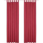 Rote Unifarbene My Home Gardinen-Sets strukturiert aus Polyester blickdicht 2-teilig 