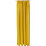 Gelbe Unifarbene My Home Fertiggardinen strukturiert aus Polyester isolierend 