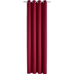 my home Vorhang »Sola«, Ösen (1 St), Breite 130 cm und 270 cm, einfarbig, Verdunkelung, rot, burgund