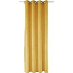 Reduzierte Goldene Unifarbene Moderne My Home Gardinen-Sets strukturiert aus Polyester blickdicht 