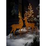 Braune Gartenstecker Sets mit Weihnachts-Motiv aus Edelrost 
