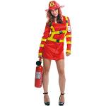 Bunte Feuerwehr-Kostüme für Damen Größe L 