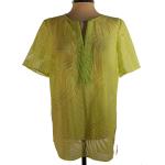 Apfelgrüne My Way FER Tunika-Blusen durchsichtig aus Polyamid für Damen Größe L für den für den Sommer 