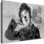 Charlie Chaplin XXL Leinwandbilder handgemacht 40x60 1-teilig 