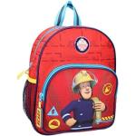 Rote Feuerwehrmann Sam Schulrucksäcke mit Reißverschluss für Kinder klein zum Schulanfang 