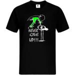 mycultshirt Frosch Never give up T-Shirt Fun Shirt Kult Shirt Motivation s Shirt