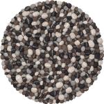 myfelt Bio Nachhaltige Runde Filzkugelteppiche 50 cm aus Wolle 