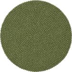 Grüne myfelt Bio Runde Runde Badteppiche 90 cm aus Filz 