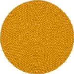 Gelbe myfelt Bio Runde Runde Badteppiche 70 cm aus Filz 
