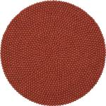 Rote myfelt Bio Runde Runde Badteppiche 50 cm aus Filz 